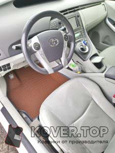 Коврики с бортами для Toyota Prius (XW30) фото 3